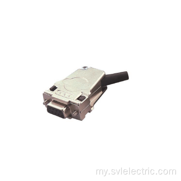 D-SUG 9 PIN 45 ဒီဂရီအမျိုးသမီး connector